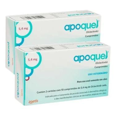 Imagem de Apoquel 5,4 mg Dermatológico Anti-Coceira Cães 9-13kg 40 Com - Congrat