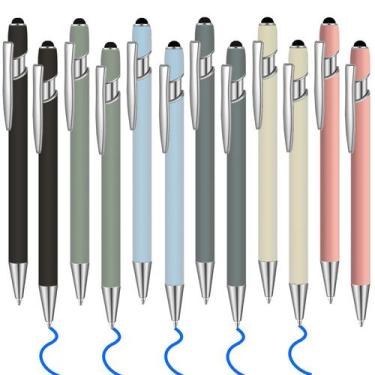 Imagem de Caneta Esferográfica Lragvtbk 12 Unidades Tinta Azul com Stylus 1,0 mm