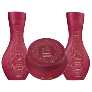 Imagem de Kit Shampoo e Condicionador 300ml + Máscara Amend Millenar Óleos Egípcios Protege Prolonga a Cor Para Cabelos Coloridos