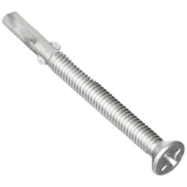 Imagem de The Hillman Group 47294 12-24-Inch x 2-1/2-Inch Flat Head Phillips Self Drilling Screw with Wing, 1-Pound (2)