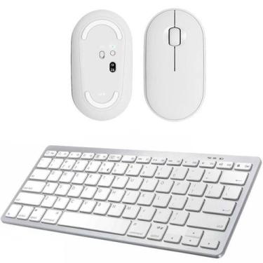Imagem de Teclado, Mouse Bluetooth Branco Para Notebook Asus - Skin Zabom