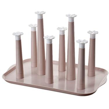 Imagem de Porta-copos Suportes De Prateleiras Bancada Balcão De Bar Para Copos Escorredor De Canecas Suporte De Caneca De Metal Secagem De Xícara Bebê Área De Trabalho Plástico De Água