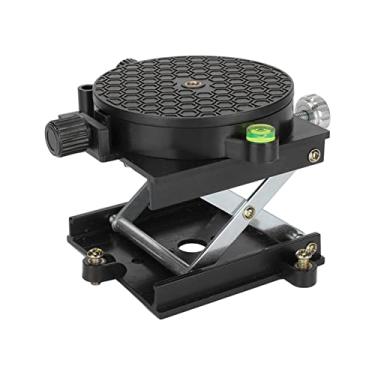 Imagem de Mesa de elevação, mesa de elevação de laboratório de liga de alumínio, rotação de 360°, tesoura científica expansível, plataforma de macaco de laboratório, suporte para macaco de laboratório