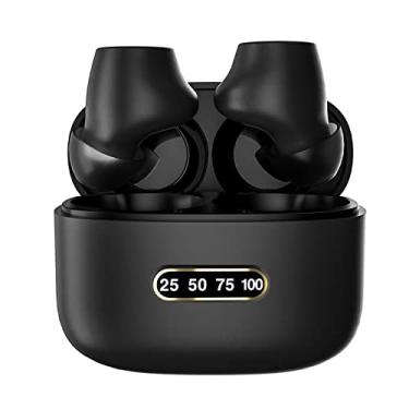 Imagem de Fone de ouvido BT5.0 Fone de ouvido sem fio True Fone de ouvido BT Fone de ouvido sem fio com isolamento de ruído Fones de ouvido de emparelhamento rápido Fone de ouvido esportivo intra-auricular com caixa de carregamento de microfone Touch Control Preto