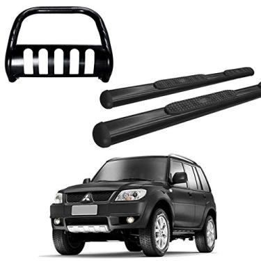 Imagem de Kit Quebra mato+Estribo OVAL OBLONGO PRETO TR4 todos os anos