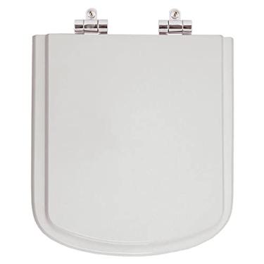 Imagem de Assento Sanitario Poliester com Amortecedor Bali Cinza Platina para Vaso Incepa