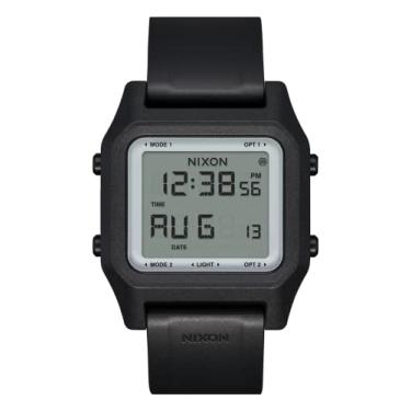 Imagem de NIXON Staple A1309-100m Water Resistant Men's Digital Sport Watch (38mm Face, 22mm PU/Rubber/Silicone Band) - Black/Positive - Made with #Tide Recycled Ocean Plastics