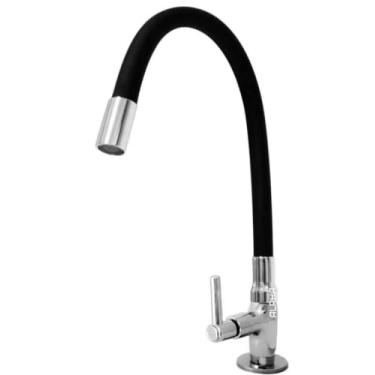 Imagem de Torneira Cozinha Mesa Flexível Color 2169 Preta C-72
