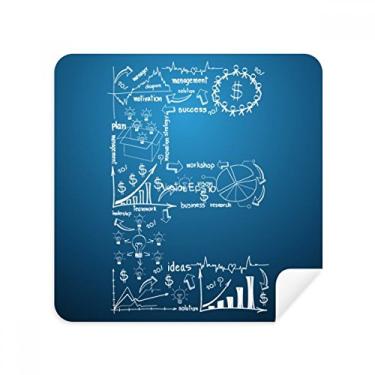 Imagem de Simple Work Brainstorm Data Curve Ilustration Glasses Pano Limpador de Tela Tecido de Camurça Pacote com 2