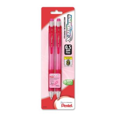 Imagem de Pentel Lapiseira BCA EnerGize-x, 0,5 mm, barris rosa, pacote com 2 (PL105BP2P-BC)