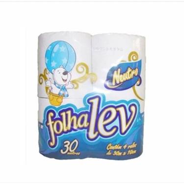 Imagem de Papel higienico FolhaLev f.simples 30m 4un