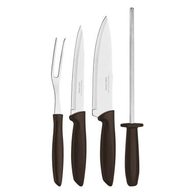 Imagem de Kit Churrasco Tramontina Plenus Aço Inox 4 Peças