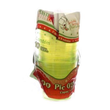 Imagem de Copo de Acrílico Pic 25ml com 10 Unidades Plastilânia
