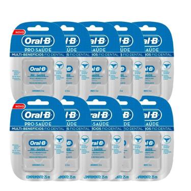 Imagem de Kit 10 Fio Dental Oral-b Pro Saúde 25m