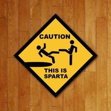 Imagem de Placa Decorativa Filmes - This Is Sparta 300 Leonidas