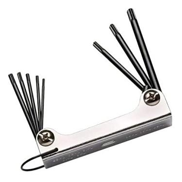 Imagem de EDA Chaves Torx Em Jogo Tipo Canivete Com 8 Peças T10 A T40 Eda