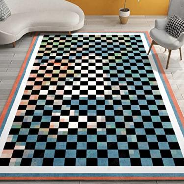 Imagem de Tapetes de área grande para decoração de interiores para meninos e meninas, quarto de crianças, tapete de chão antiderrapante de fibra de poliéster, tapete de ioga, sofá de veludo de cristal sem pelos para sala de estar