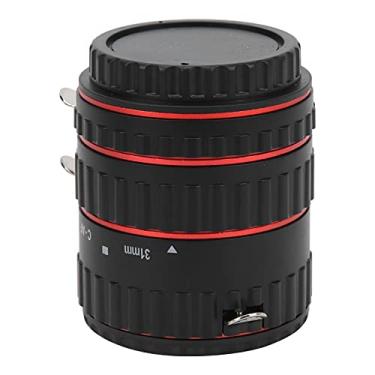 Imagem de Vbestlife Anel de tubo de extensão macro de foco automático, 13 mm + 21 mm + 31 mm, para montagem EF para 5D4//5DS, com contatos eletrônicos para suportar foco automático,