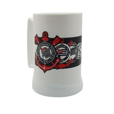 Imagem de Caneca Com Gel 400 Ml Corinthians Peça Branca CEBOLA 1270