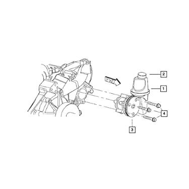 Imagem de Mopar 5285 5186AH, bomba de direção hidráulica