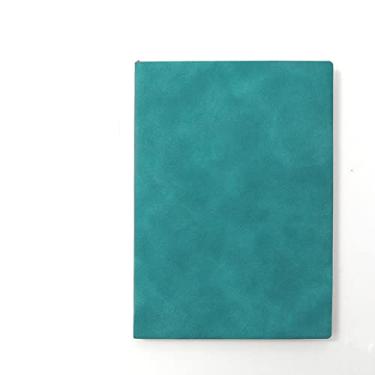 Imagem de 100 folhas/200 páginas A5 Business Notebook Soft Notepad Notebook Papelaria, Verde Algas, 1 peça