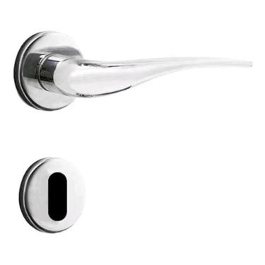 Imagem de Fechadura Para Porta Interna Cromado 4400 R64 Papaiz Mz930