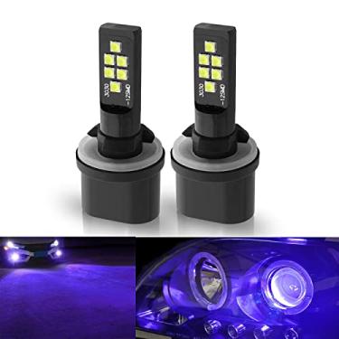Imagem de SOCAL-LED 2x 880 893 899 Lâmpada de neblina LED Avançada 3030 SMD Lâmpada DRL colorida brilhante para uso diurno, Roxo