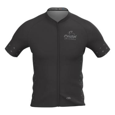 Imagem de Camisa Ciclista Masculina Race Pedal Só Delas All Black - Csa Sport