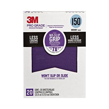 Imagem de Pro Grade 9 pol. x 28 cm Papel de lixa avançado antiderrapante médio de 150 grãos (pacote com 20)
