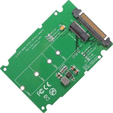 Imagem de IO Crest M.2 PCIe I/F NVMe SSD para adaptador SSD U.2 de 2,5 polegadas com cabo SI-ADA40123
