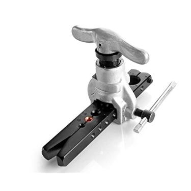 Imagem de Conjunto de ferramentas de flutuação Tubo 6 matrizes tamanhos 1/4-3/4" 45 graus Ângulo Cone Eccentric Tipo Kit com cobre Latão Aço neutro para água Gás geladeira Linha de freio Aplicações