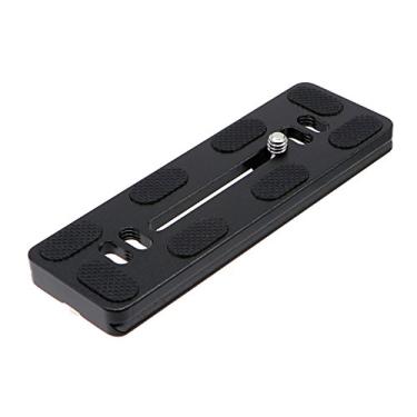 Imagem de HITHUT PU-120 120 mm Universal Quick Release QR Plate com parafuso de anel D para tripé monopé cabeça esférica DSLR, compatível com Arca-Swiss