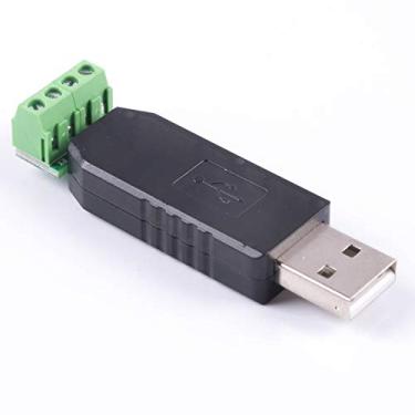 Imagem de Adaptador serial USB para RS232, bloco de terminais de 4 pinos, TXD RXD GND VCC pinout com chip FTDI, suporta Windows XP/Android/Window7/8/10/Mac OS/Vista