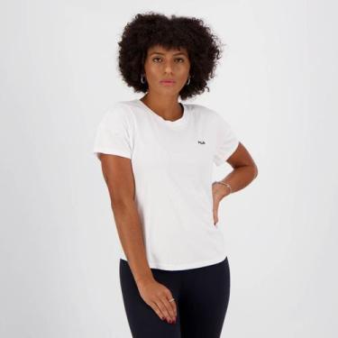 Imagem de Camiseta Fila Basic Sports Uv Feminina Branca E Preta