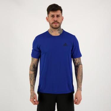 Imagem de Camiseta Adidas D2m Plain Azul