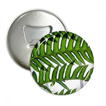 Imagem de Quadro de folhas frescas planta abridor de garrafas natureza ímã de geladeira emblema multifuncional