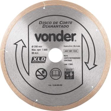 Imagem de Disco de Corte Vonder Diamantado 200mm