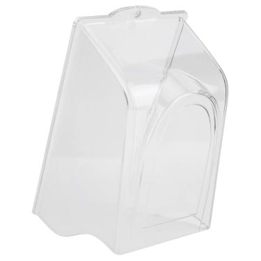 Imagem de Capa de chuva de plástico Tipo universal Campainha Transparente Bloqueio de impressão digital Concha à prova d'água para controle de acesso à porta Acessório à prova de chuva