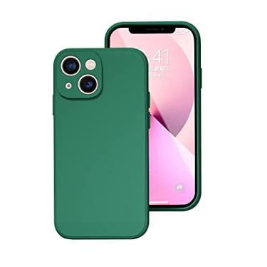 Imagem de Capa protetora para iPhone 14 13 11 12 Pro Max Mini original quadrada de silicone líquido para XR XS 7 8 SE 14 Plus 14 Pro, verde escuro, para iPhone 6 6s