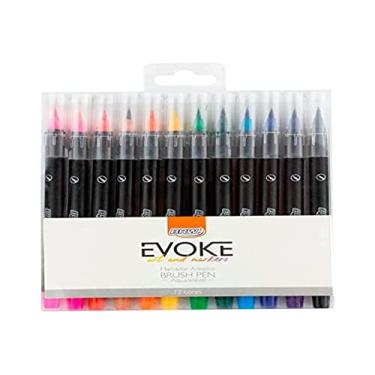Imagem de Marcador Artístico Brush Pen Blister com 12 Cores, BRW