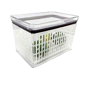 Imagem de 6 Potes Herméticos para frutas legumes Empilháveis 1800ml