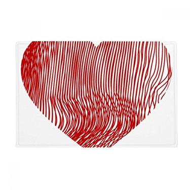 Imagem de DIYthinker Tapete antiderrapante para porta de banheiro com estampa de dedo Dia dos Namorados