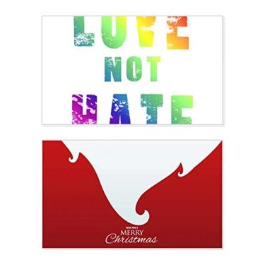 Imagem de Bandeira de lésbica gay arco-íris LGBT Holiday Holiday Holiday Merry Christmas Cartões de parabéns Mensagem de Natal