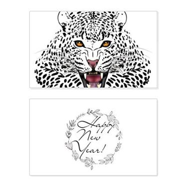 Imagem de Cabeça de tigre Close-up Rei Animal Ano Novo Festival Cartão Bless Mensagem Presente