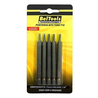 Imagem de Kit c/ 5 Ponta Bit Torx 50mmX1/4XT7 Beltools