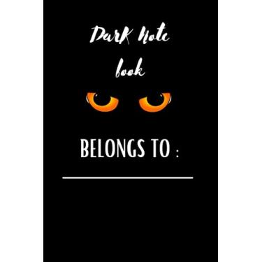 Imagem de Dark notebook,Notebook Planner,Notebook Diary:Black cover ,Lined To do list, Note Book,Note book Planner 6''x9'': NotebookPlanner,Diary ... Organizert,College School Notebooks
