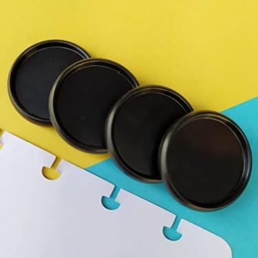 Imagem de Kit 12 Discos G 32mm de Caderno Infinito Sistema Inteligente Amor Infinito Cadernos - Liso (Preto)