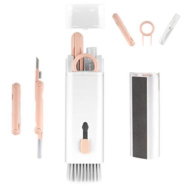 Imagem de Enfudid Kit de limpeza de eletrônicos 7 em 1 – Kit de limpeza de teclado, ferramenta de limpeza multifuncional portátil para monitor de PC/fone de ouvido/celular/laptop/computador/fones