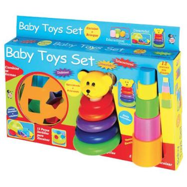 Imagem de Brinquedo De Encaixe Para Bebê Educativo Baby Toys Didático - Pica Pau