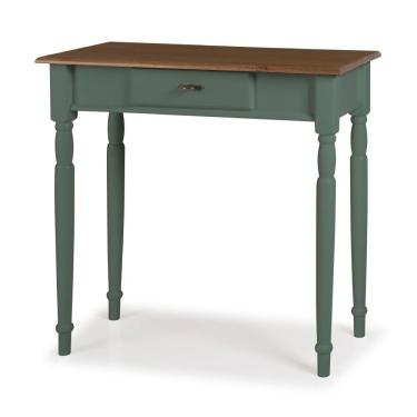 Imagem de Aparador para Sala em Madeira Maciça 1 Gavetas 634 Linz Móveis - Verde Musgo/Imbuia Glazer